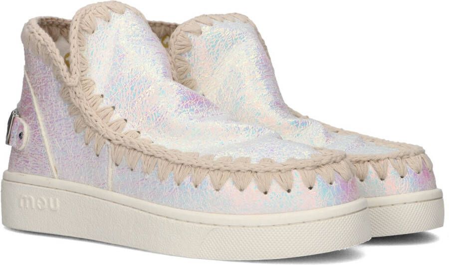 Mou Handgemaakte Pailletten Katoenen Laarzen Multicolor Dames