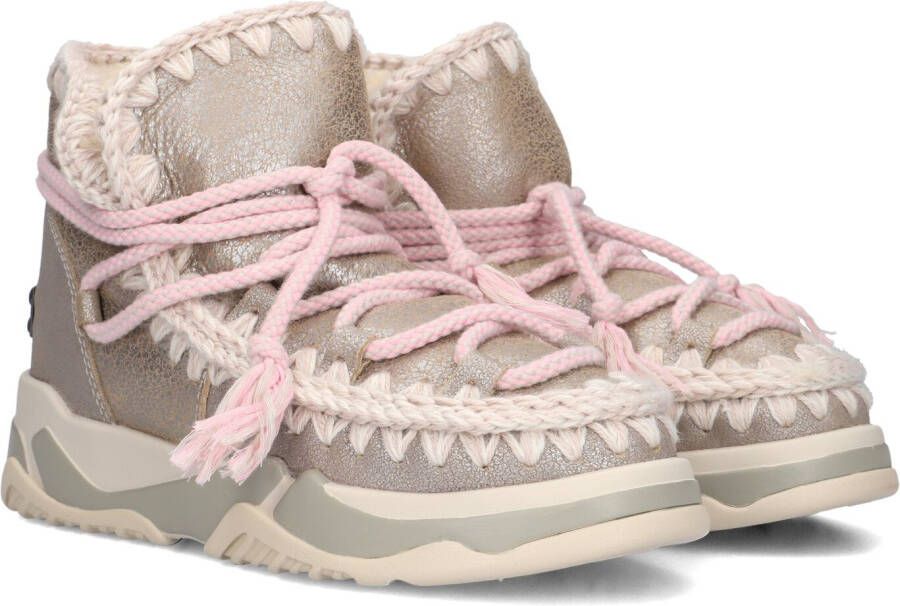 MOU Schoenen Zilver Trainer 02 Scoubidoo Lace Sneakers Zilver Mu.fw201024b
