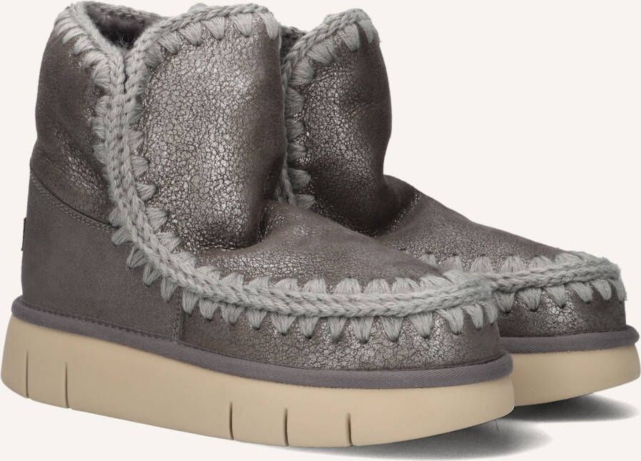 MOU Vachtlaarzen Dames Eskimo18bounc Met Maat: 38 Materiaal: Suède Kleur: Zilver