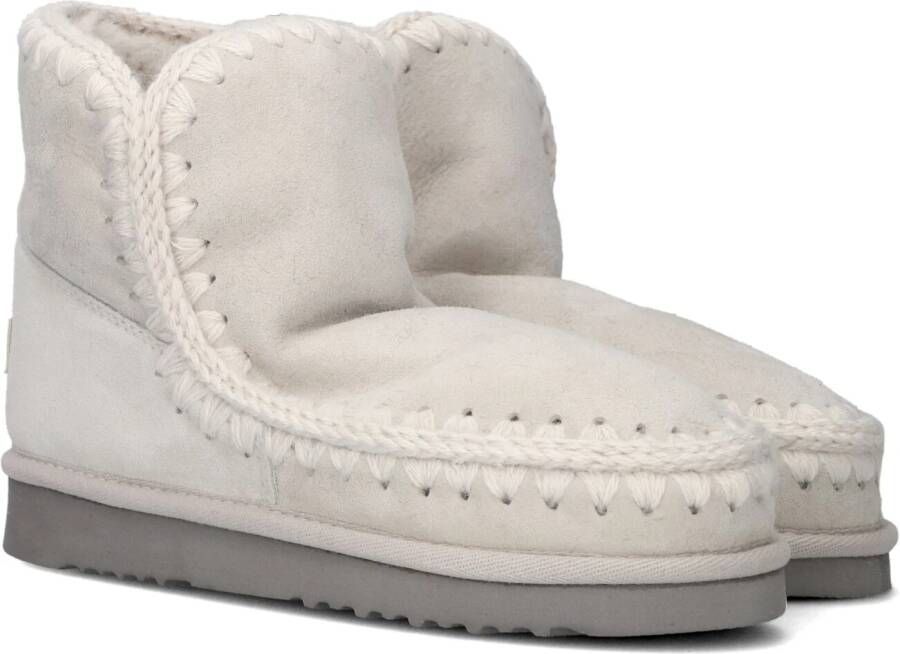 MOU Vachtlaarzen Dames Eskimo 18 Glitter Logo Maat: 37 Materiaal: Suède Kleur: Zilver