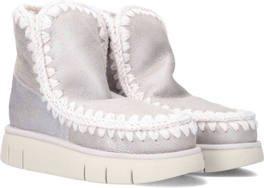 MOU Vachtlaarzen Dames Eskimo 18 Bounce Maat: 39 Materiaal: Suède Kleur: Zilver