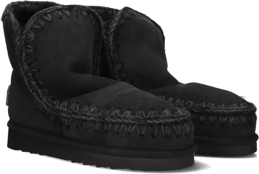 Mou Handgemaakte Eskimo 18 Glitter Logo Laarzen Zwart Dames