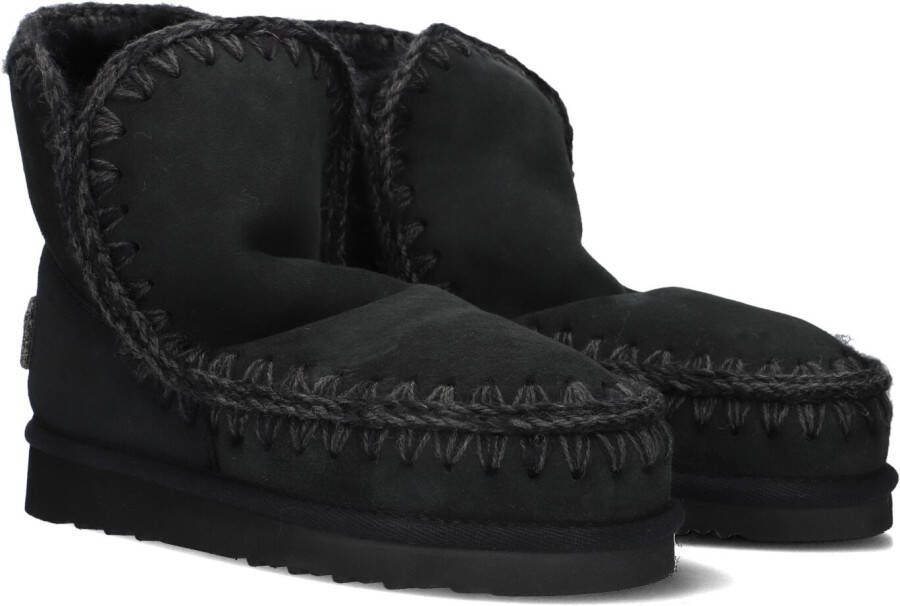 Mou Handgemaakte Eskimo 18 Glitter Logo Laarzen Zwart Dames