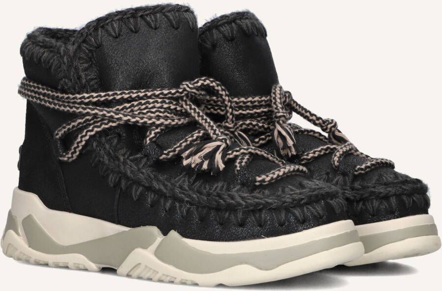 MOU Snowboots Dames Trainer 02 Scoubidoo Lace Maat: 40 Materiaal: Leer Kleur: Zwart