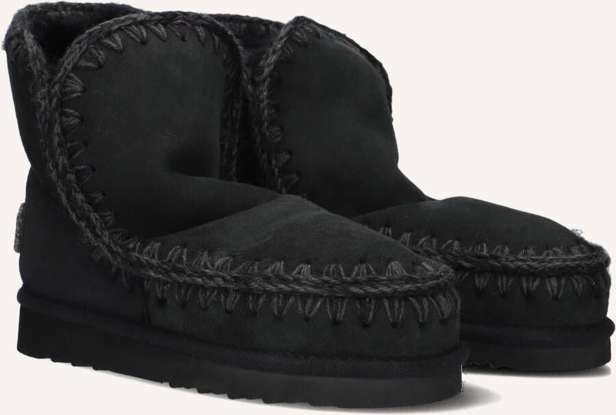 MOU Vachtlaarzen Dames Eskimo 18 Glitter Logo Maat: 38 Materiaal: Suède Kleur: Zwart
