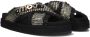 MOU Slippers Dames Criss-cross Maat: 37 Materiaal: Textiel Kleur: Zwart - Thumbnail 1