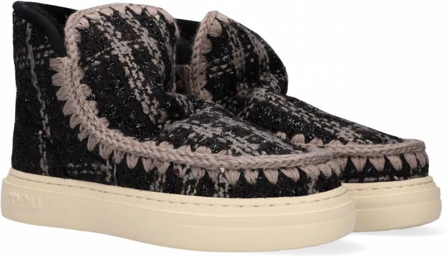 Mou Zwarte Vachtlaarzen Eskimo Sneaker