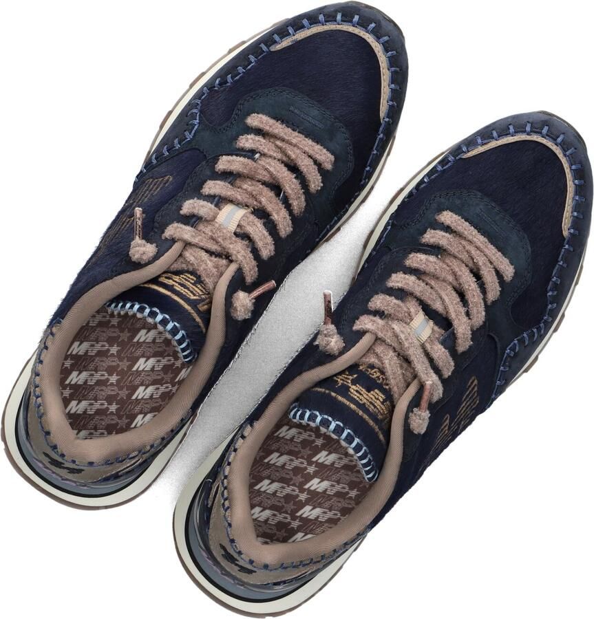 MRP Lage Sneakers Dames Amsterdam 06uphs Suède Blauw - Foto 3