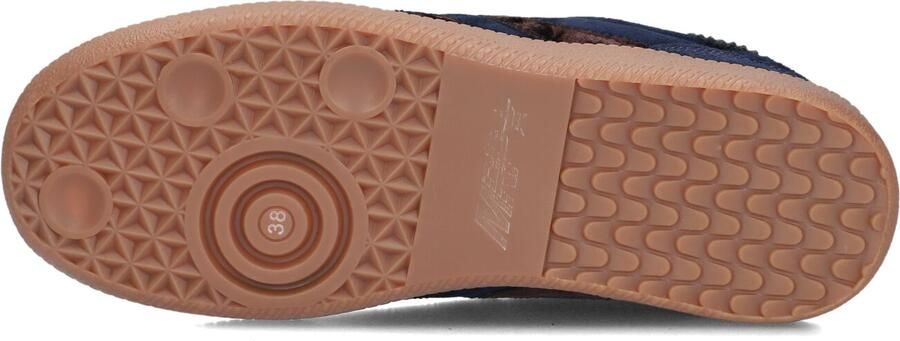 MRP Lage Sneakers Dames Chic Suède Donkerblauw - Foto 4