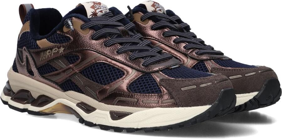 MRP Lage Sneakers Dames Melrose Mesh Donkerblauw