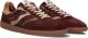 MRP Lage Sneakers Dames Chic Suède Bordeaux - Rood