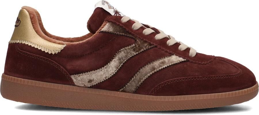 MRP Lage Sneakers Dames Chic Suède Bordeaux - Foto 3