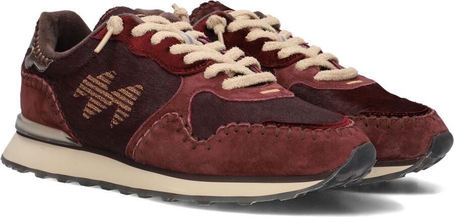 MRP Lage Sneakers Dames Indian Leer Bordeaux