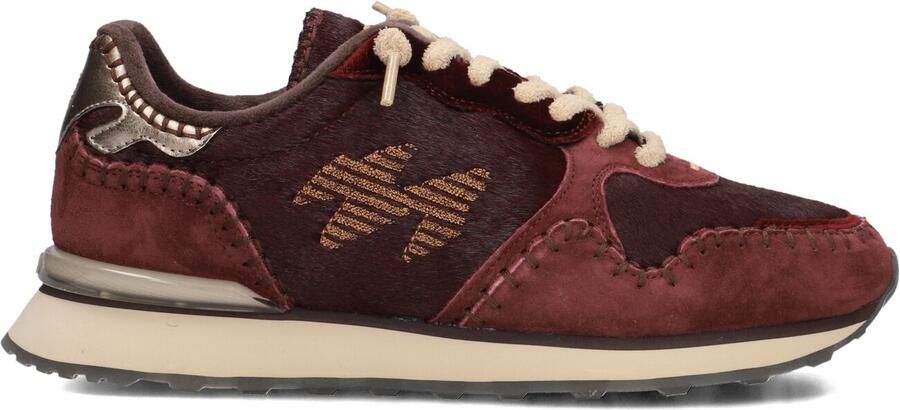 MRP Lage Sneakers Dames Indian Leer Bordeaux