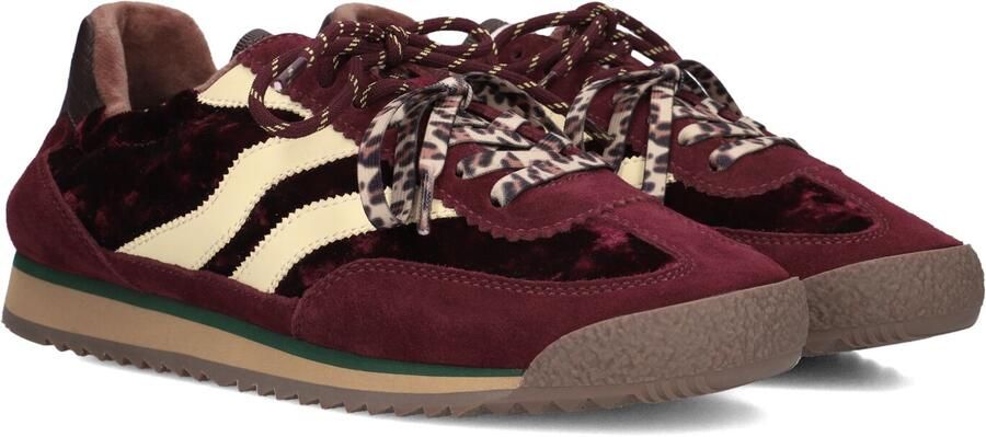 MRP Lage Sneakers Dames Utah Textiel Bordeaux