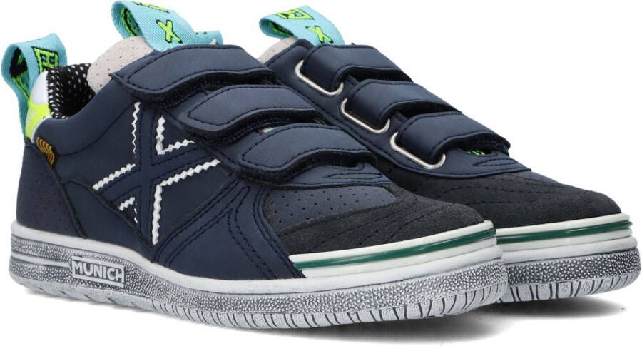 Munich G3 Velcro Lage sneakers Jongens Blauw