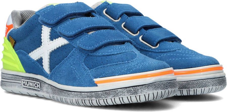 Munich Blauwe Lage Sneakers G3 Velcro