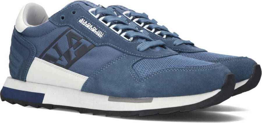 Napapijri Blauwe Polyester Sneaker met Contrasterende Details Blue Heren