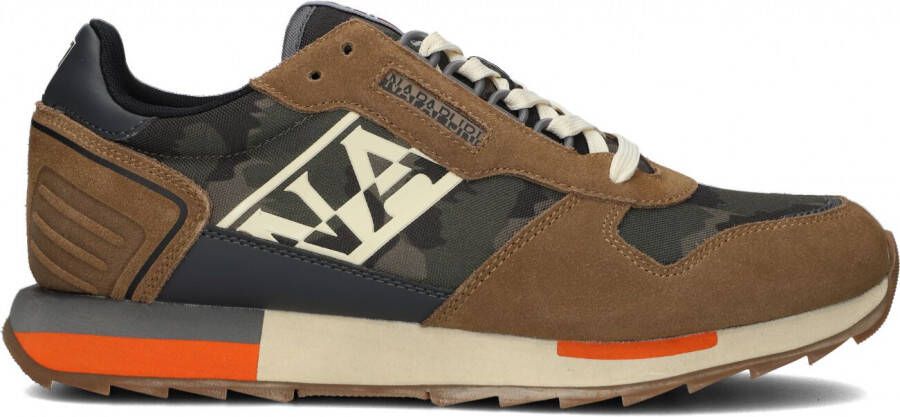 Napapijri Sportieve Beige Veterschoenen met Contrastdetails Beige Heren