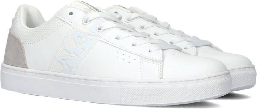 Napapijri Sportieve Veterschoenen Wit Contrast Logo White Dames