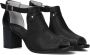 Nerogiardini Zwarte Leren Geperforeerde Sandalen Black Dames - Thumbnail 1