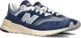 New Balance Donkerblauwe Witte Klassieke Sneakers Blue Heren - Thumbnail 1