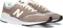 New Balance Trendy Leren en Textiele Sneaker voor Heren Bruin Heren - Thumbnail 1