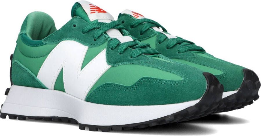 New Balance Oversized Logo Textiel en Suède Sneakers Green Heren