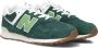 New Balance 574 sneakers groen wit Suede Meerkleurig 37 - Thumbnail 1