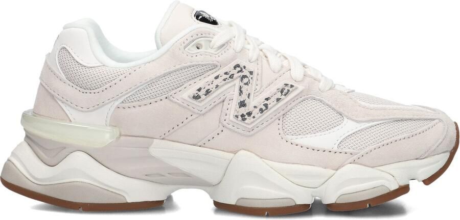 New Balance 9060 Sneakers Dames Grijs Mesh Synthetisch