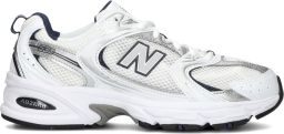 New Balance Monochromatische Mesh Sneakers met Suède en Rubber Inzetstukken Gray