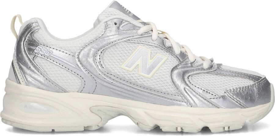 New Balance 530 Sneakers Dames Zilver Synthetisch Textil