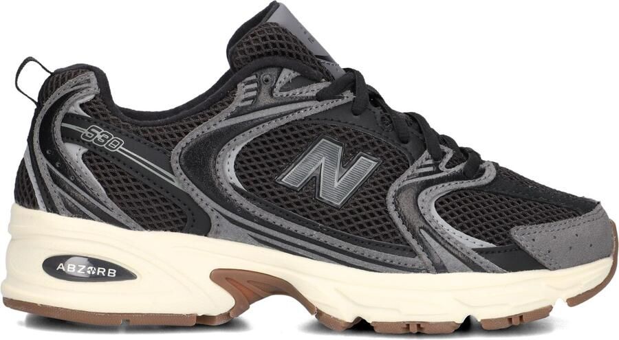 New Balance 530 Sneakers Dames Zwart Synthetisch Textil