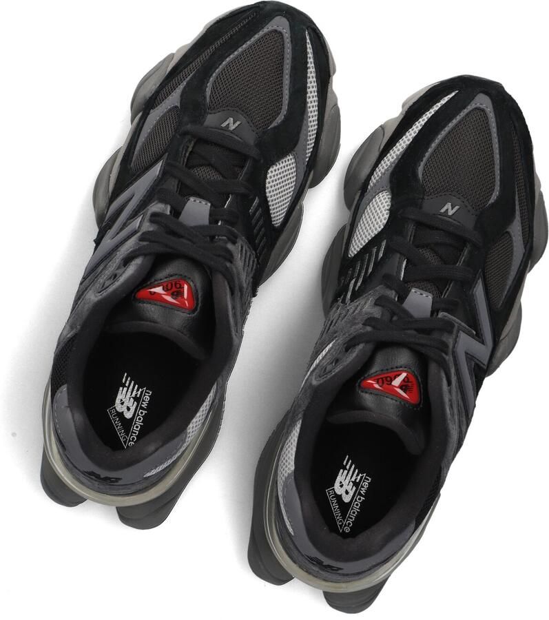 New Balance Zwarte Sneakers Amandel Teen Logo Rubberen Zool Black Heren - Foto 3