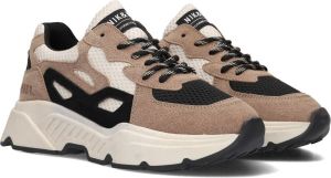 NIK&NIK Daniel chunky suède sneakers beige zwart