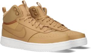 Nike court vision mid winter sneakers geel bruin