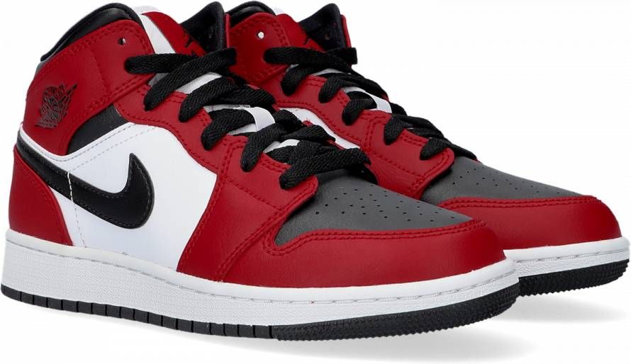 Jordan Rode Nike Hoge Sneaker Mid Chicago Black Toe 554724 069 -
