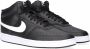 Nike Wmns Court Vision Mid Zwarte Sneaker 37 5 Zwart - Thumbnail 1