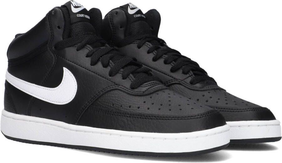 Nike Wmns Court Vision Mid Zwarte Sneaker 40 5 Zwart