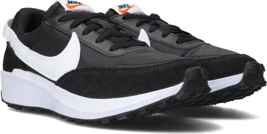 Nike Waffle Debut Sneakers Black White Orange Clear