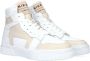 NIKKIE Livia hoge leren sneakers wit beige - Thumbnail 1
