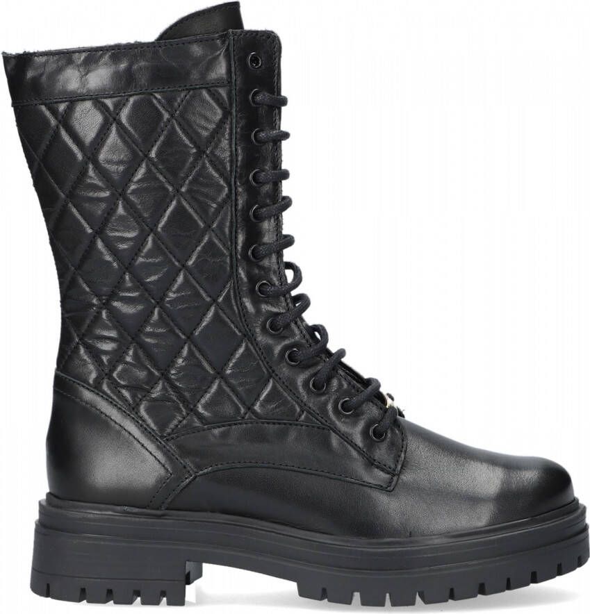 Nikkie Zwarte Pebbel Boots Veterboots