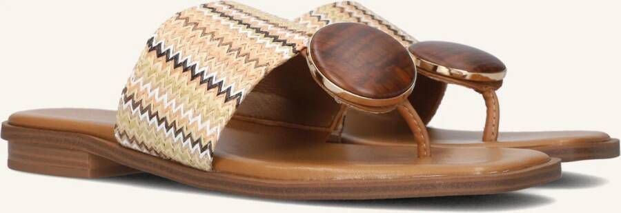 NOA HARMON Teenslippers Dames 9275 Maat: 40 Materiaal: Stro Kleur: Beige