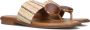NOA HARMON Teenslippers Dames 9275 Maat: 37 Materiaal: Stro Kleur: Beige - Thumbnail 1