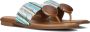 NOA HARMON Teenslippers Dames 9275 Maat: 39 Materiaal: Stro Kleur: Blauw - Thumbnail 1