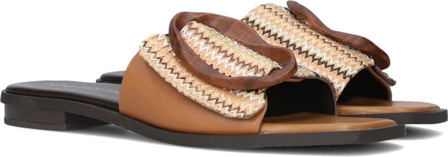NOA HARMON Slippers Dames 9231 Maat: 37 Materiaal: Leatherlook Kleur: Camel