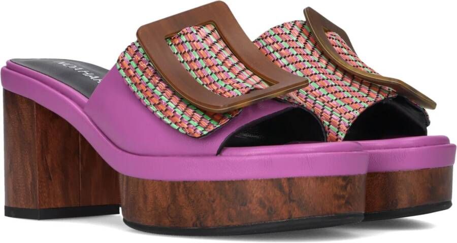 Noa Harmon Stijlvolle heeled mules voor vrouwen Multicolor Dames