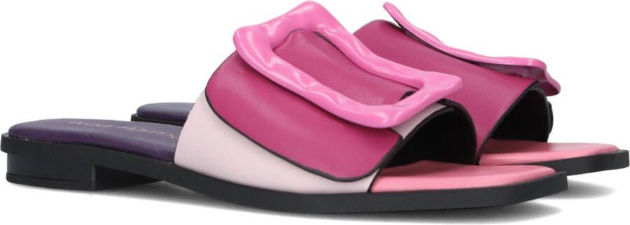 Noa Harmon Stijlvolle Slippers met Carré Neus Pink Dames