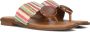 NOA HARMON Teenslippers Dames 9275 Maat: 36 Materiaal: Stro Kleur: Roze - Thumbnail 1