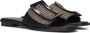 NOA HARMON Slippers Dames 9252 Maat: 36 Materiaal: Leatherlook Kleur: Zwart - Thumbnail 1